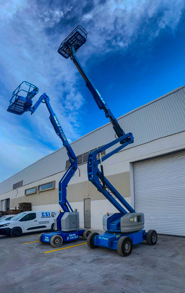 Plataforma articulada Genie Z-34 en venta y renta en México, equipo de elevación eléctrico ideal para trabajos en altura.